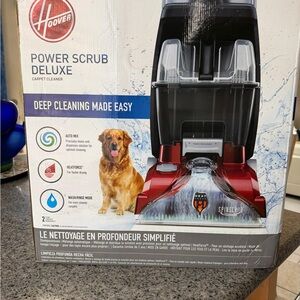 Hoover Power Scrub Deluxe Carpet Cleaner - Red